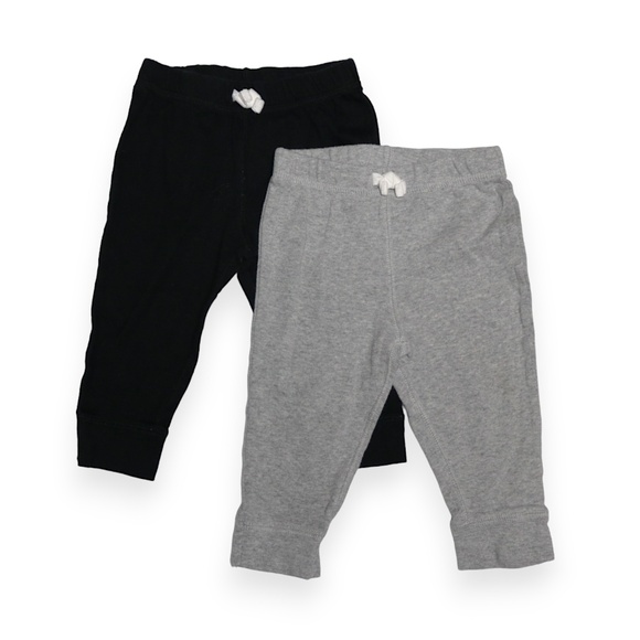 2-Piece Baby Infant Unisex Joggers Pants Bottom Bundle Set Lot Size 9M - Picture 1 of 5